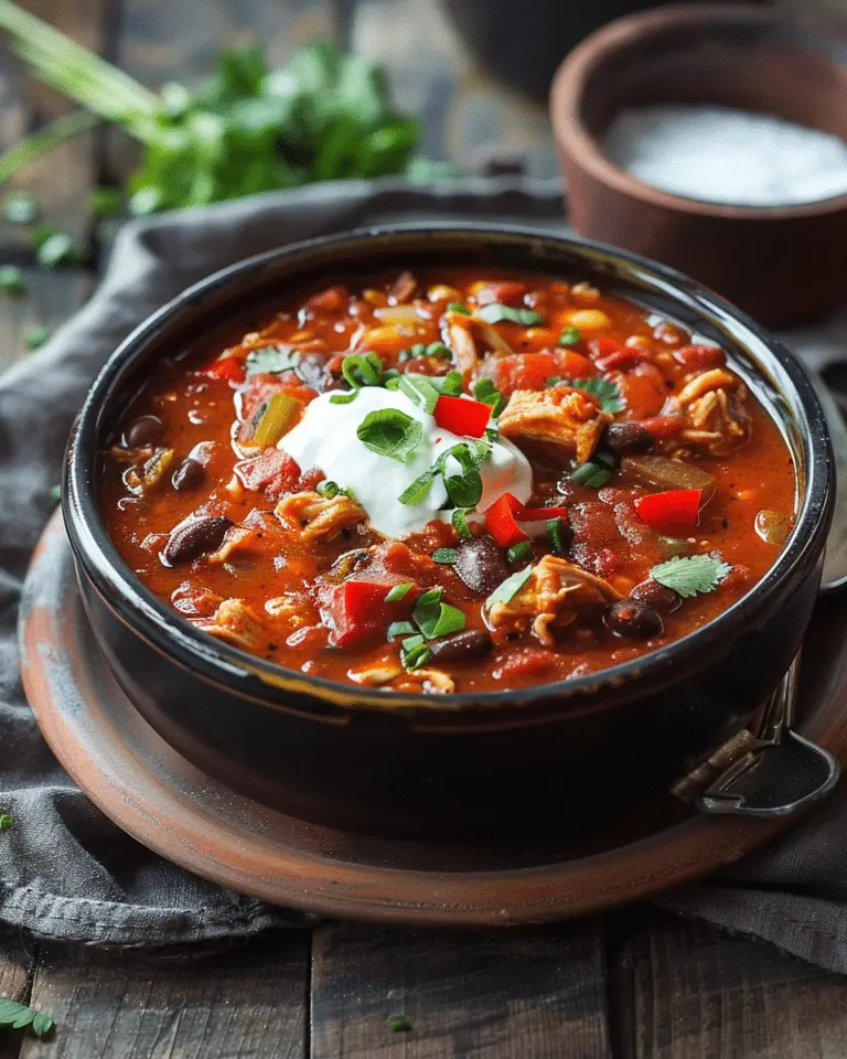 Crockpot Buffalo Chicken Chili