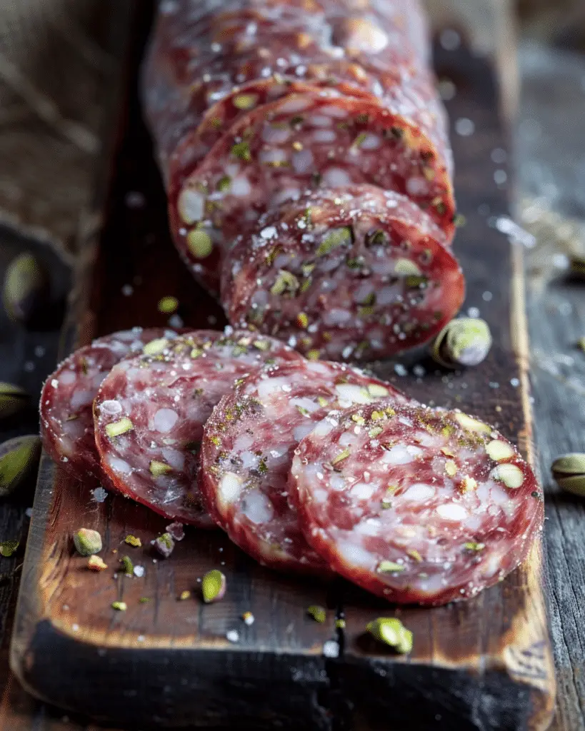 Greek-Style Pistachio Salami