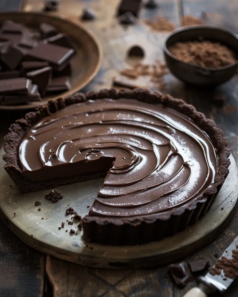 Chocolate Tahini Tart