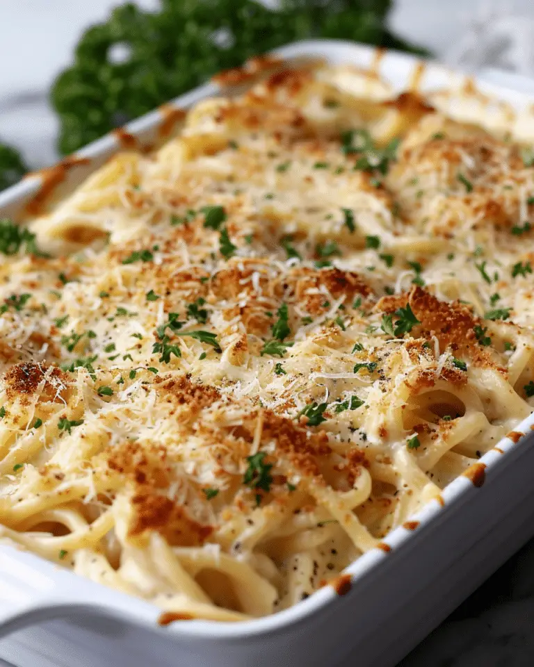 Alfredo Baked Spaghetti Recipe