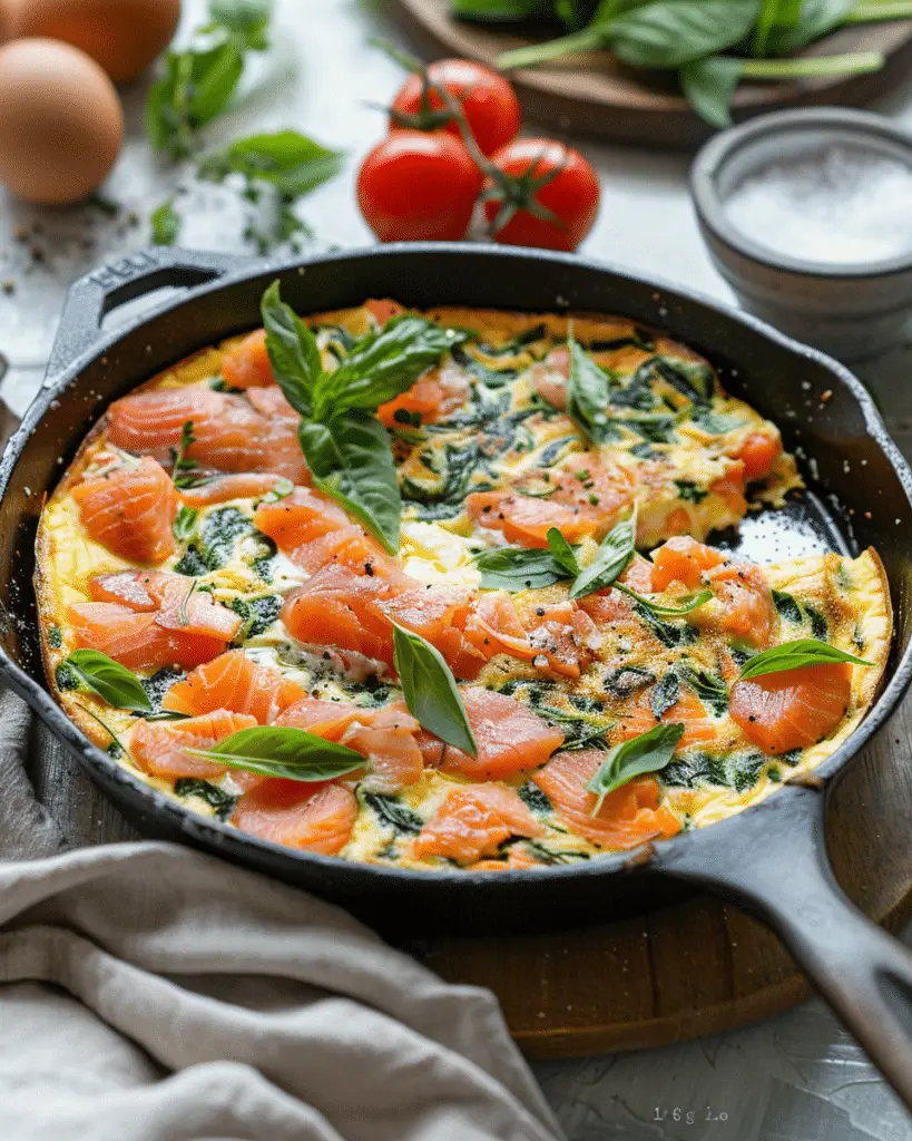 Smoked Salmon Frittata