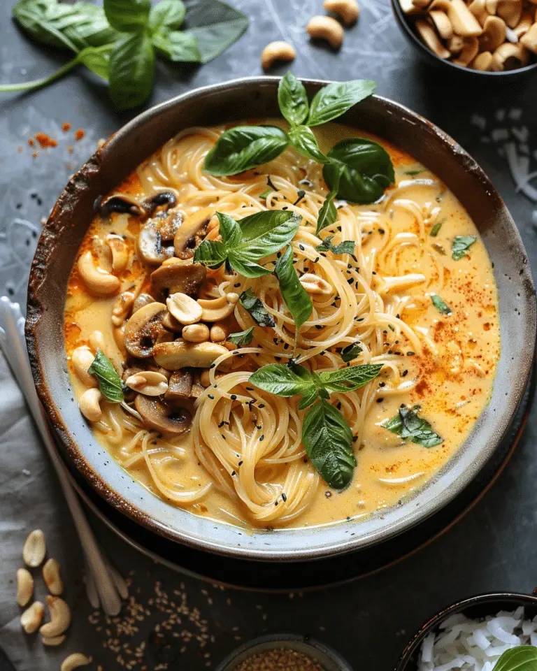 Best  Vegan Coconut Curry Noodle Soup
