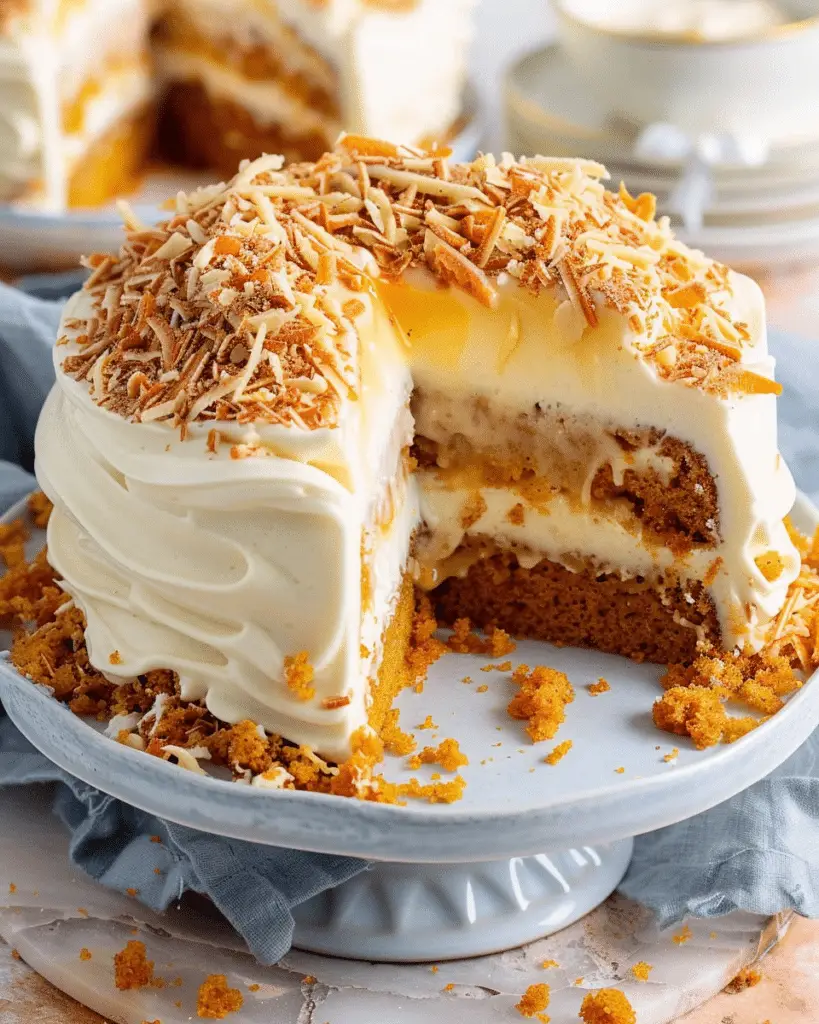 Carrot Cake Poke Cake Recipe