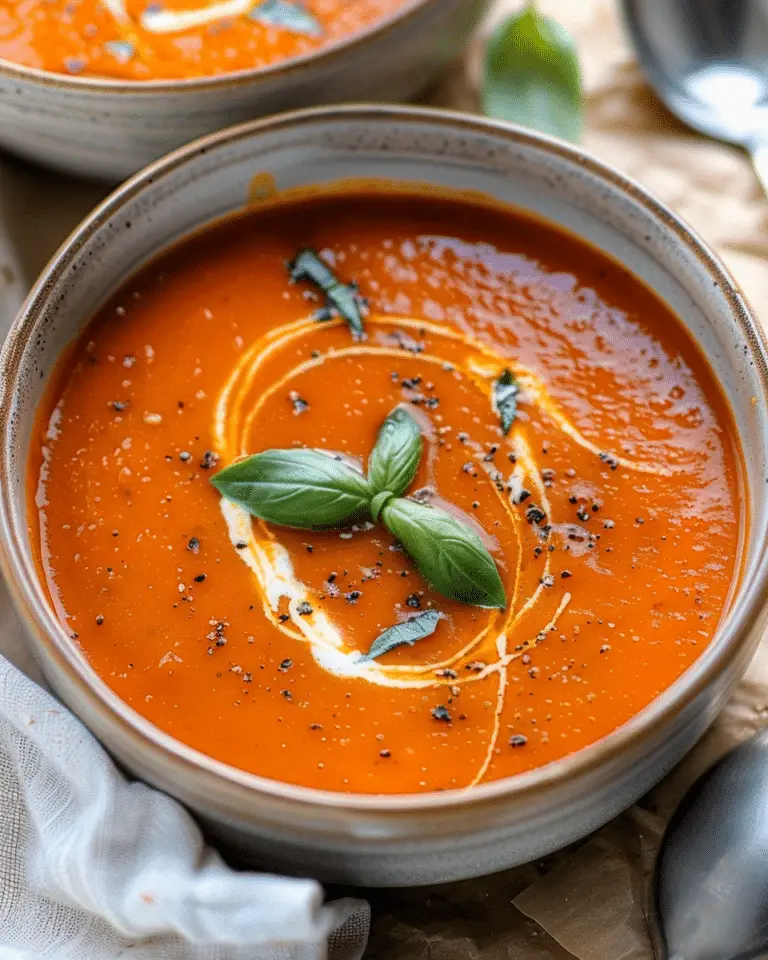 Creamy Vegan Roasted Tomato Soup