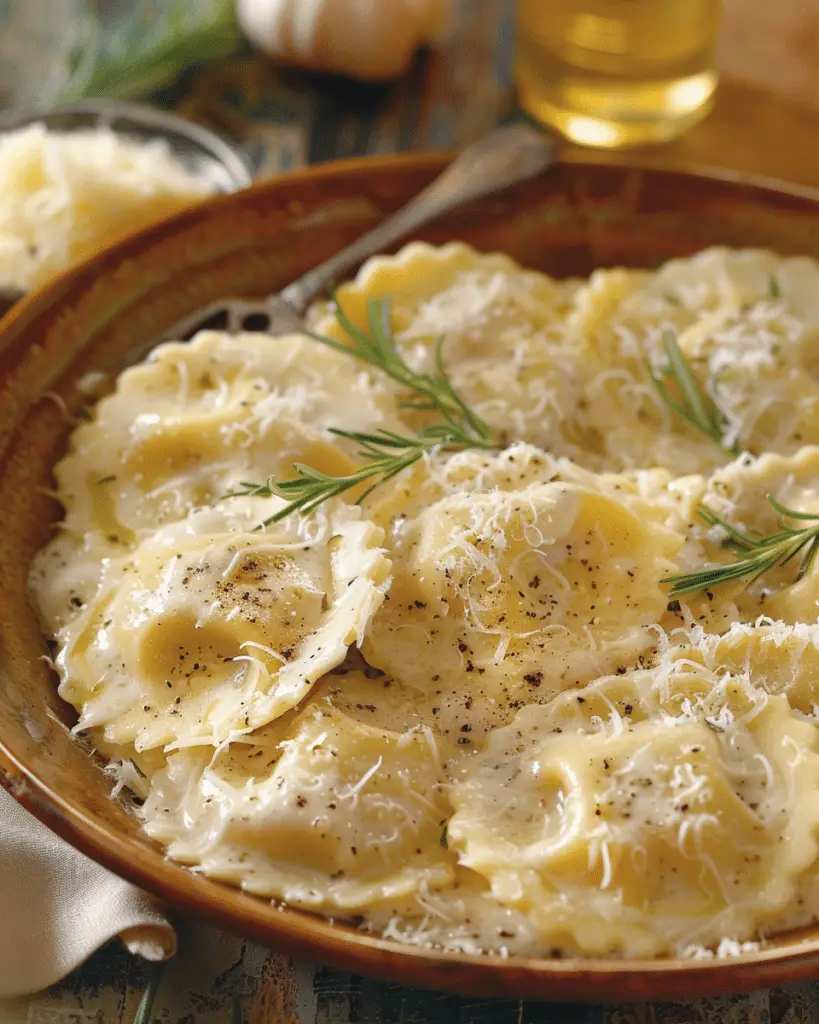 Creamy Tuscan Ravioli