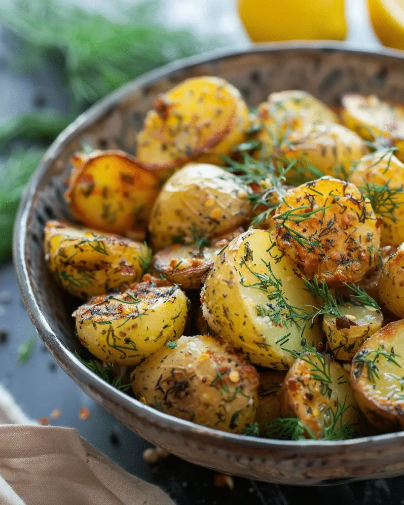 Lemon and Dill Roasted Potatoes