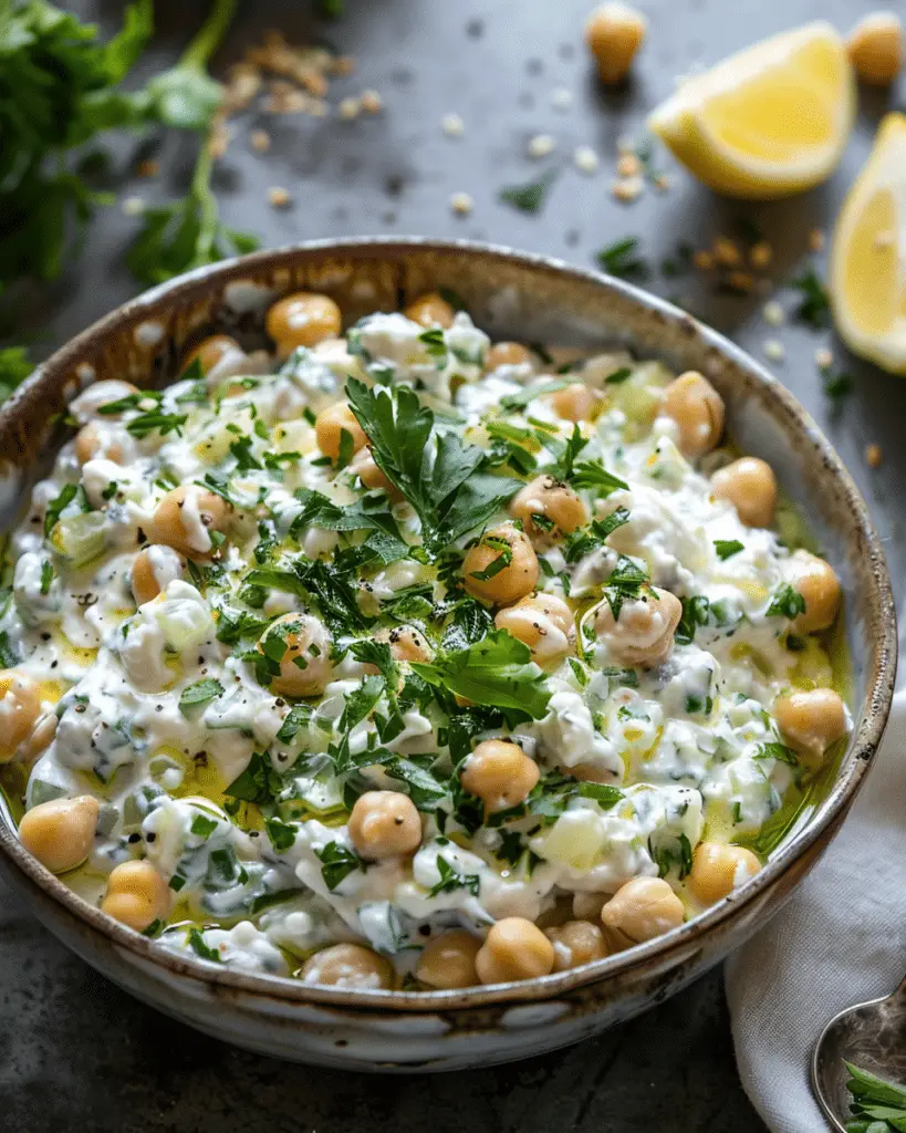 Tzatziki Chickpea Salad Recipe