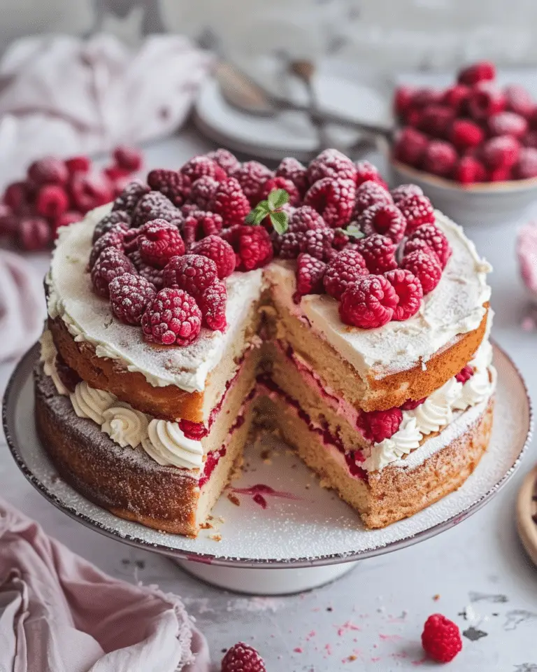 Raspberry Sponge Cake