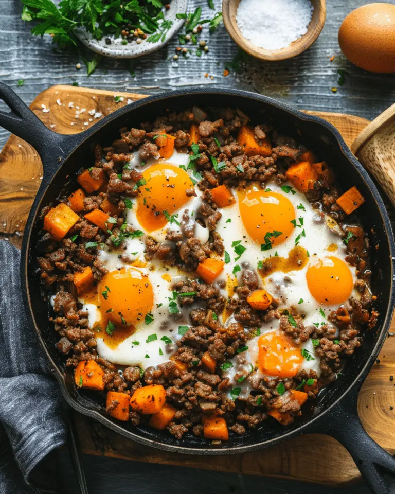 Ground Beef Sweet Potato Hash