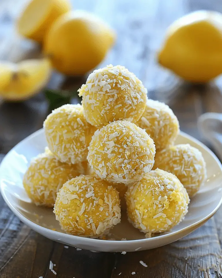 Lemon Energy Balls (No-Bake and Naturally Sweetened)
