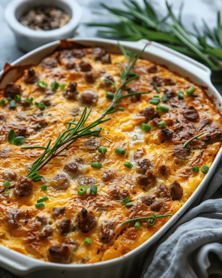 Sausage & Egg Keto Breakfast Casserole