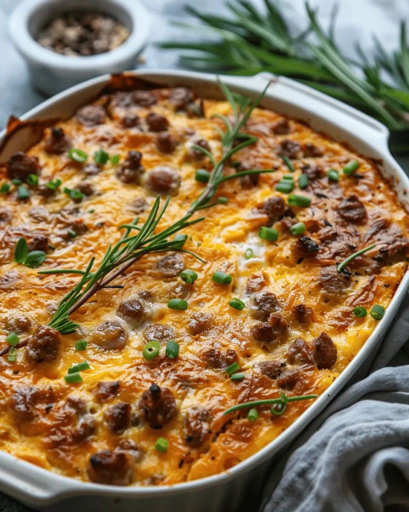 Sausage & Egg Keto Breakfast Casserole