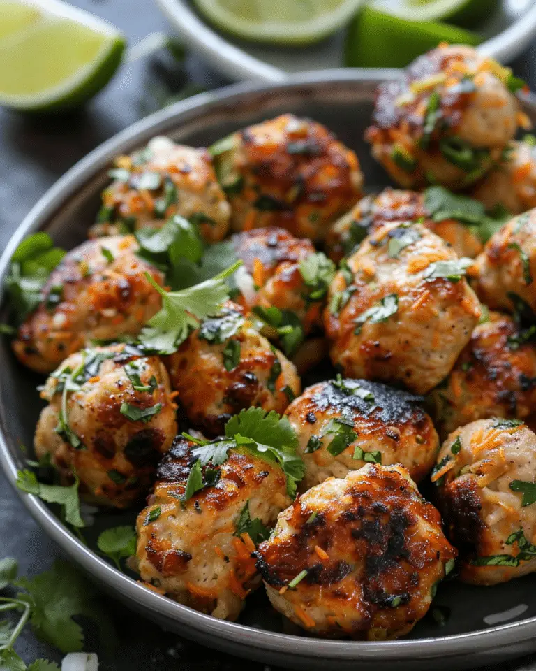 Coconut Thai Chicken Meatballs