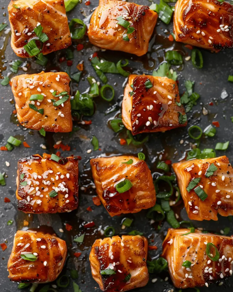 Honey Glazed Salmon Bites Recipe