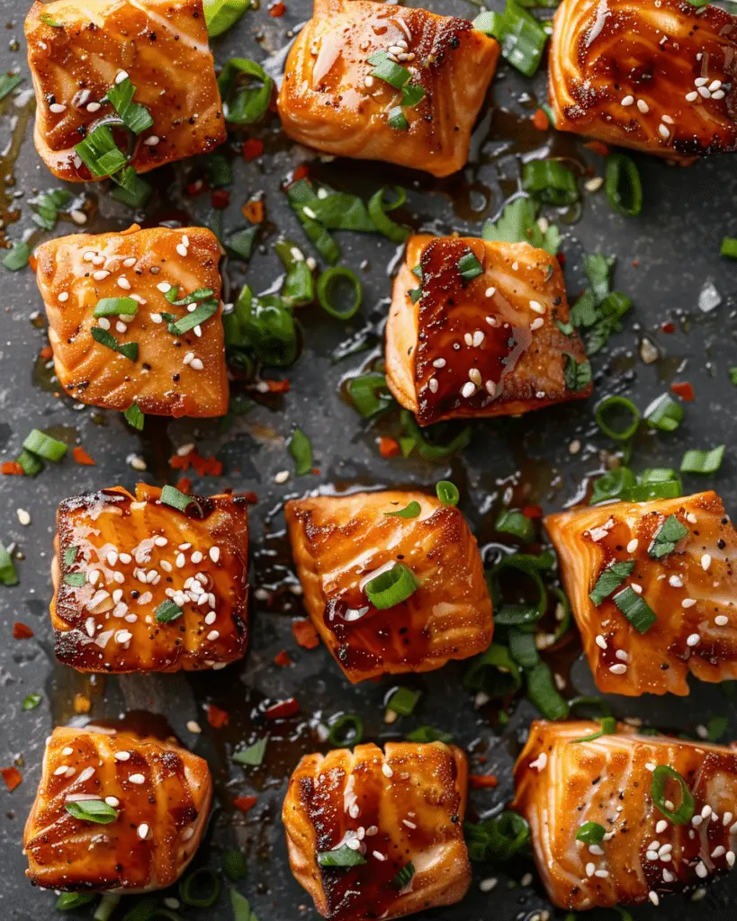 Honey Glazed Salmon Bites Recipe