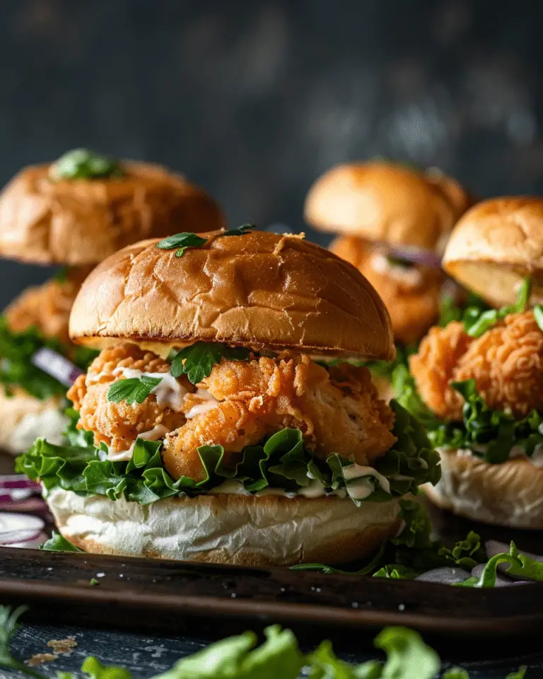 Crispy Chicken Caesar Sliders