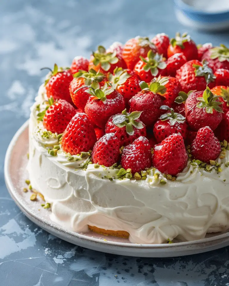 Dubai Style Strawberries with Pistachio Cream