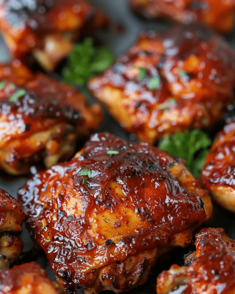 Baked BBQ Chicken Thighs
