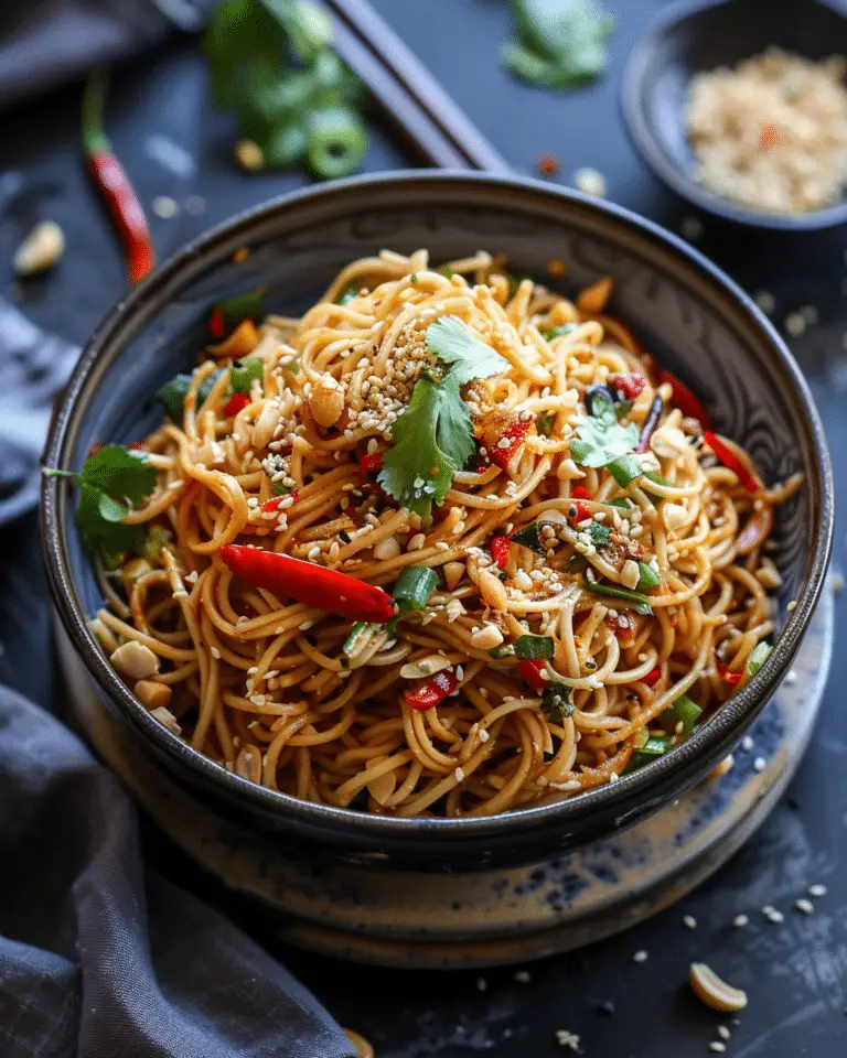 Chili Oil Peanut Noodles