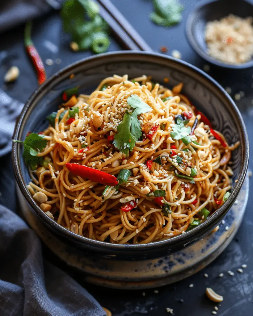 Chili Oil Peanut Noodles