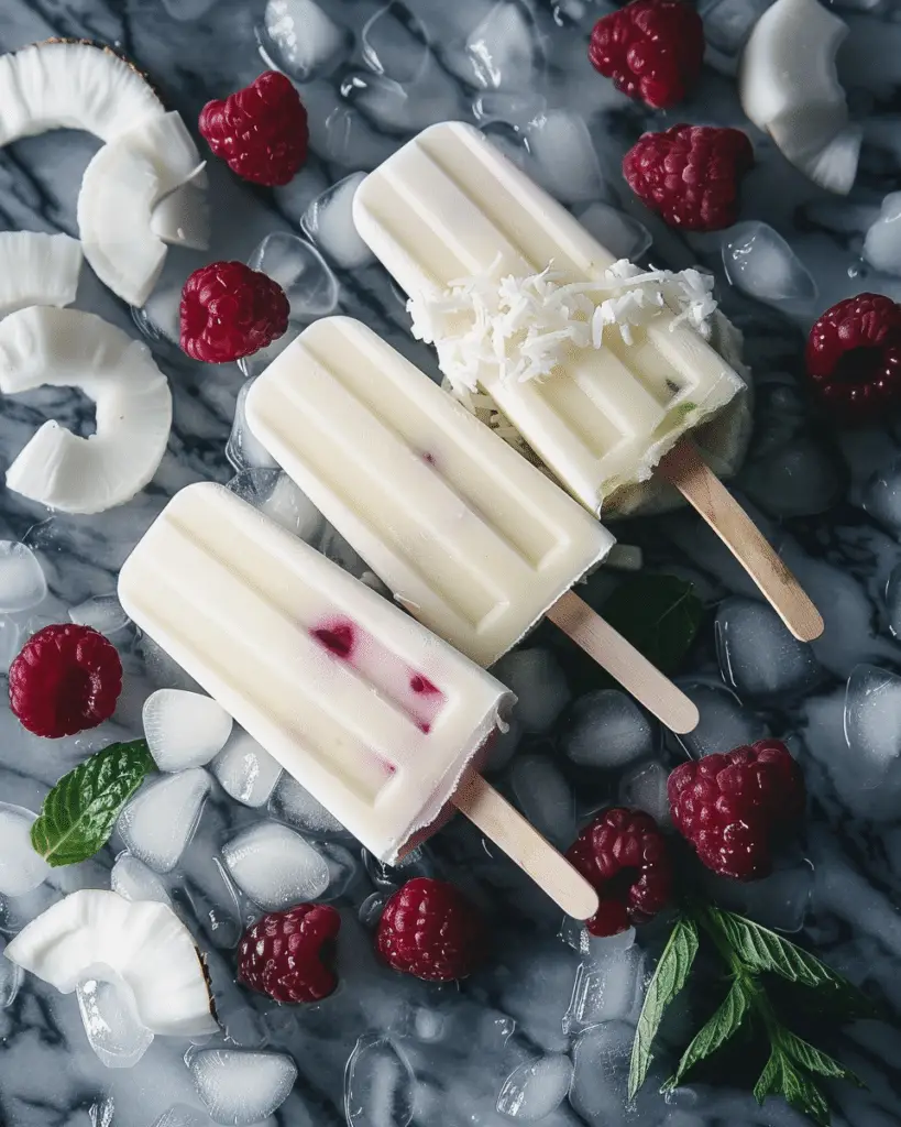 Fruity Coconut Water Popsicles