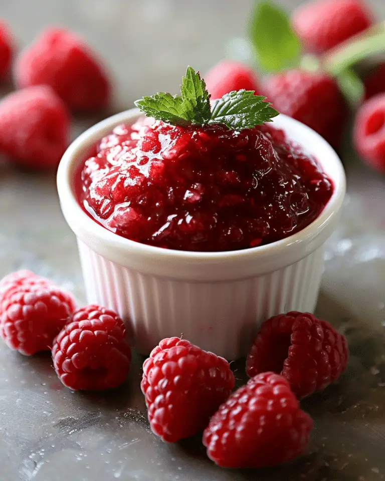 Raspberry Compote (Raspberry Sauce)