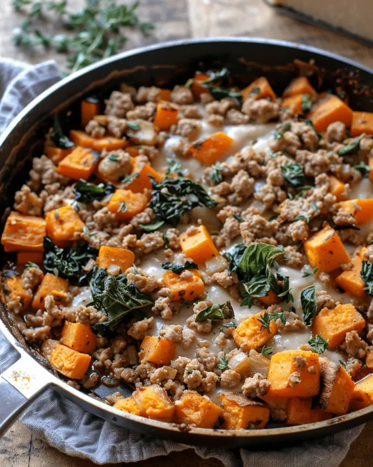 Ground Turkey and Sweet Potato Skillet