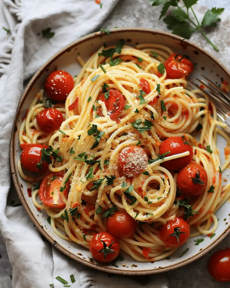Roasted Tomato and Garlic Ricotta Pasta