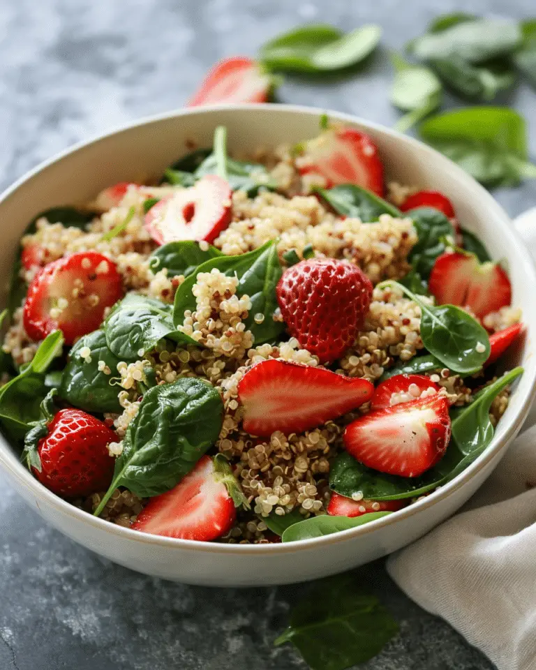 Strawberry Spinach Quinoa Salad