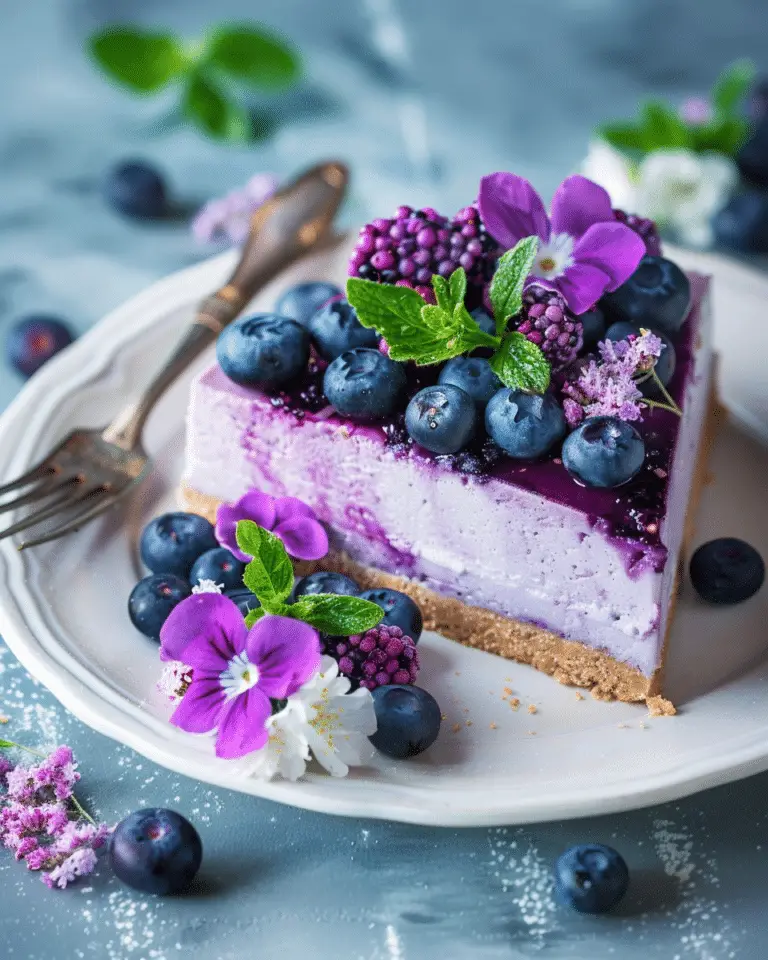 Blueberry Crumble Cheesecake