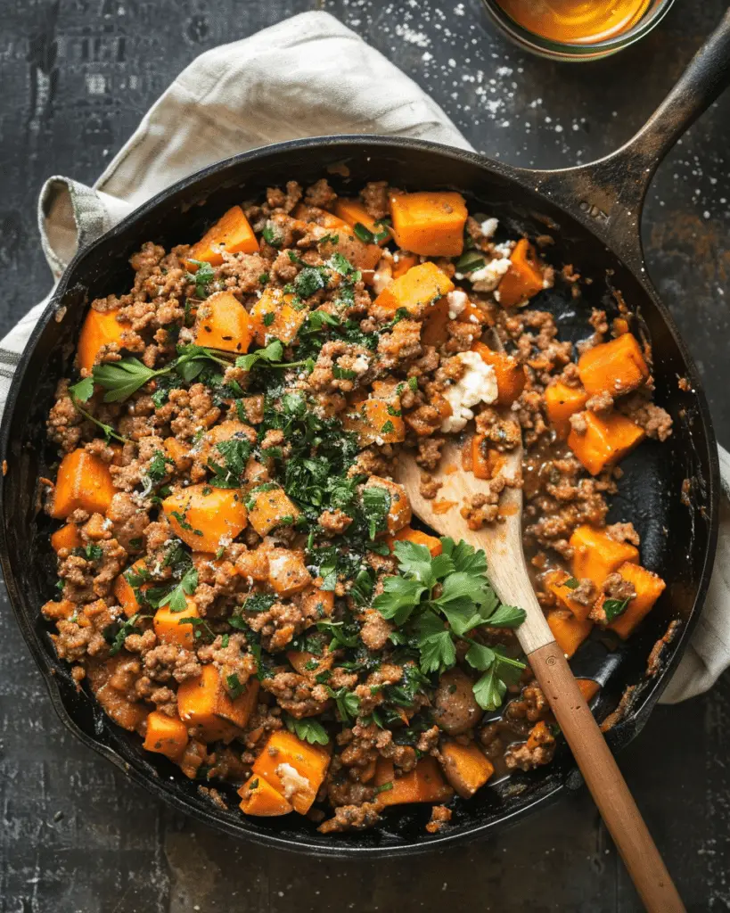 Ground Turkey and Sweet Potato Skillet Recipe