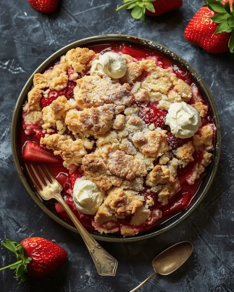 Strawberry Rhubarb Cobbler