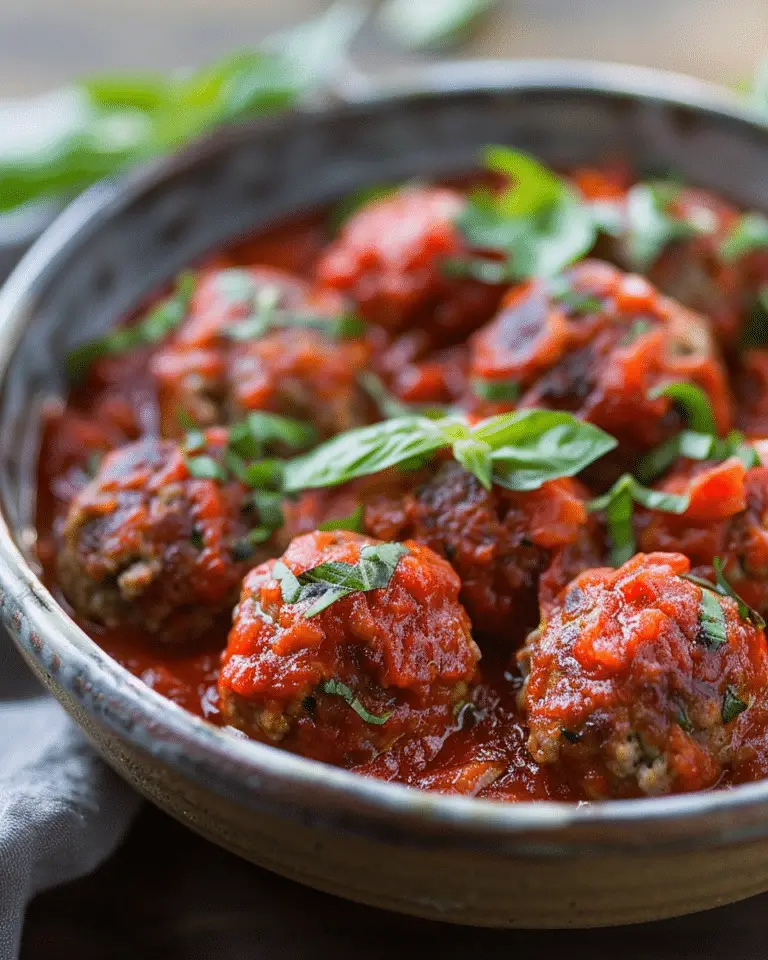 Gluten Free Meatballs in Tomato Sauce