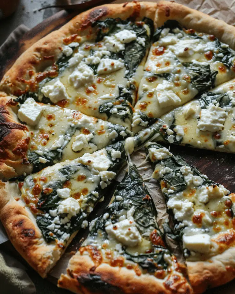 Spinach and Feta Pizza