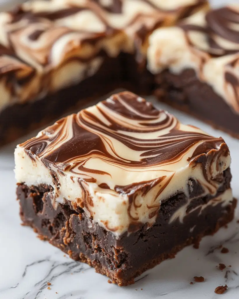 Eggless Cheesecake Brownies