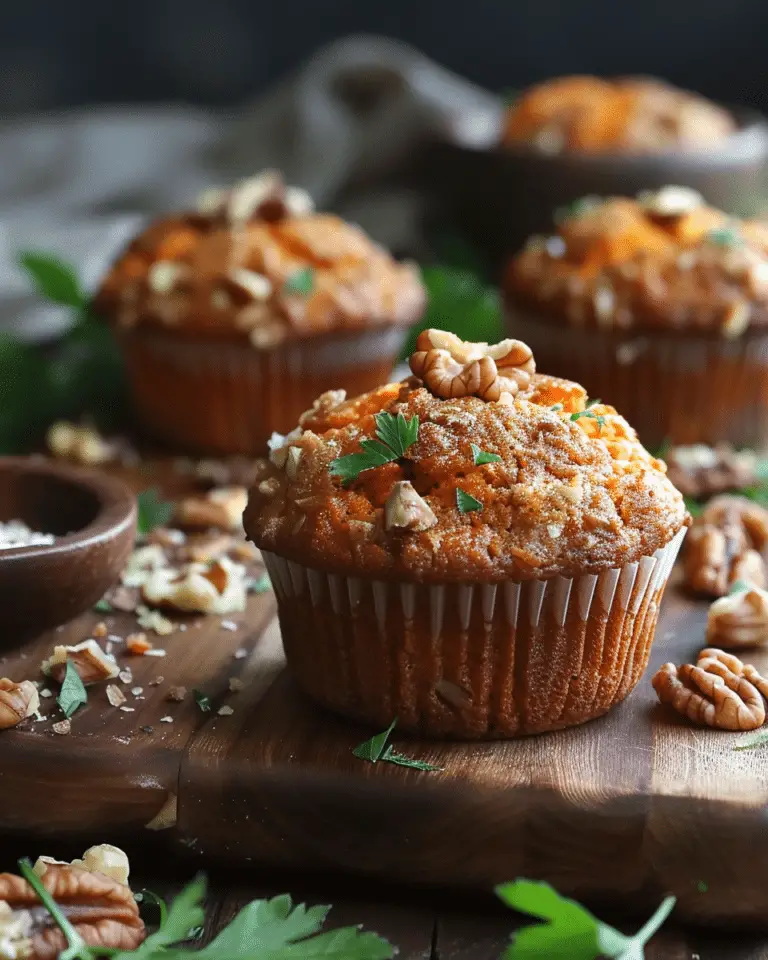 Ultra Moist Carrot Muffins with Walnuts