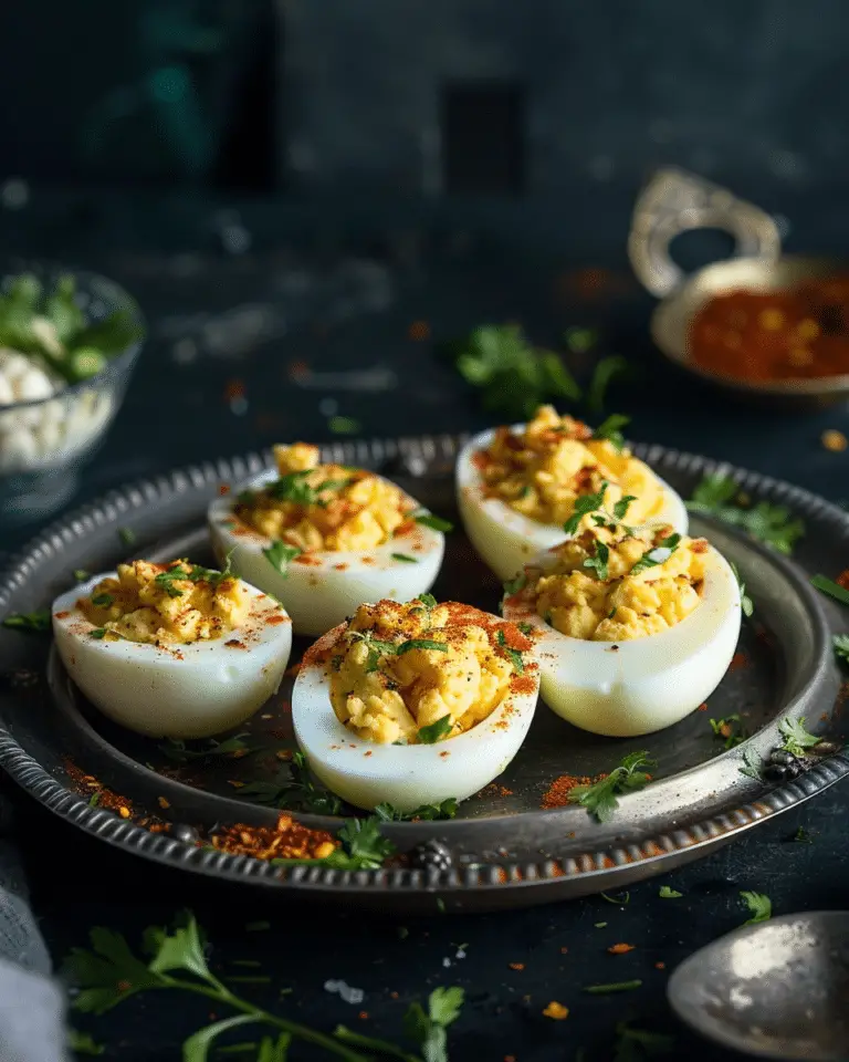 Stuffed Eggs (Indian Style)