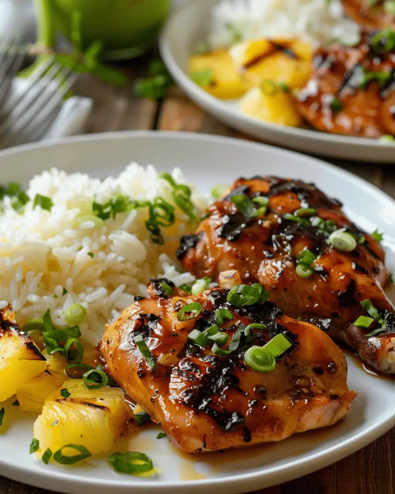Hawaiian Inspired Pineapple Shoyu Chicken
