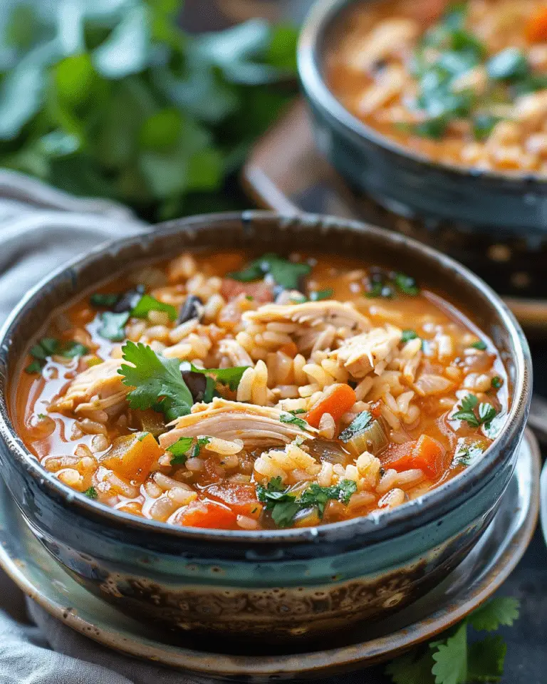 Mexican Chicken Rice Soup