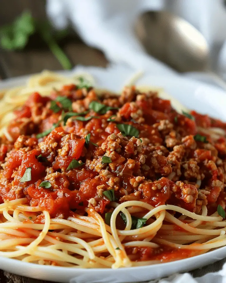Ground Turkey Spaghetti Sauce