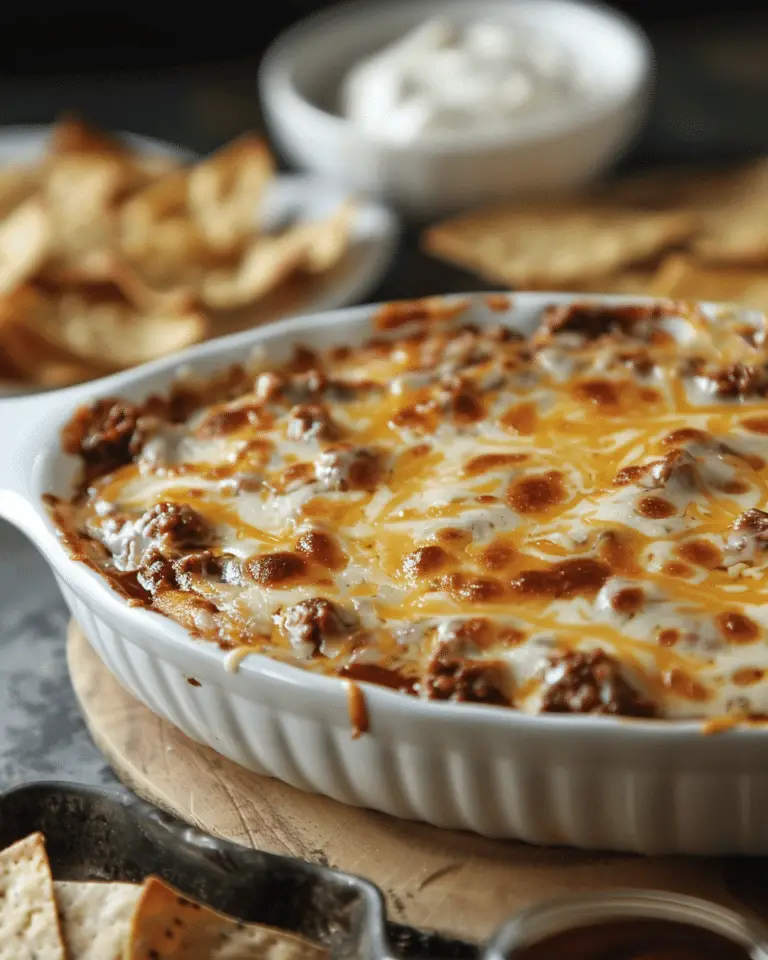 4-Ingredient Chili Cheese Dip