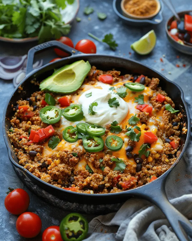 Turkey Taco Quinoa Skillet