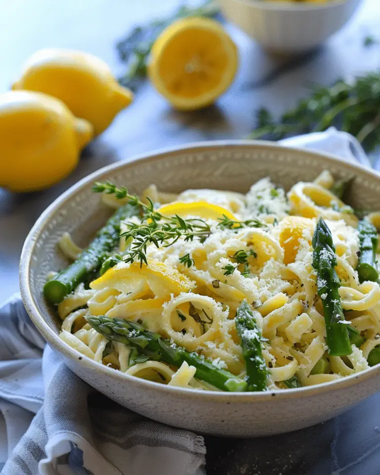 Lemon Asparagus Pasta Salad