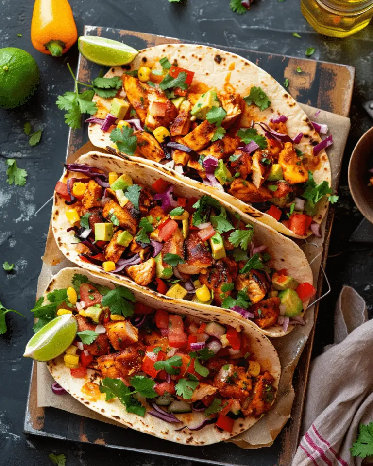 Baked Chicken Tacos