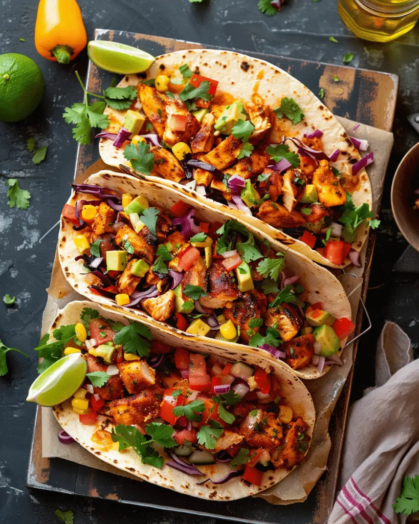 Baked Chicken Tacos