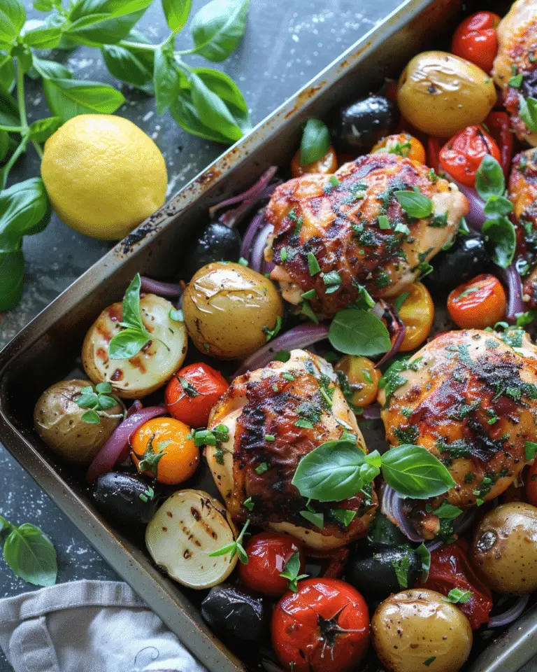 Sheet Pan Greek Chicken