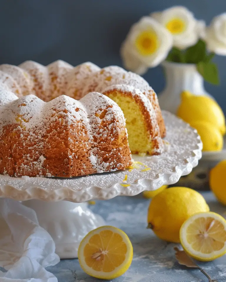 Moist Lemon Pound Cake