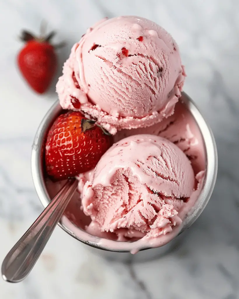 Vegan Strawberry Ice Cream