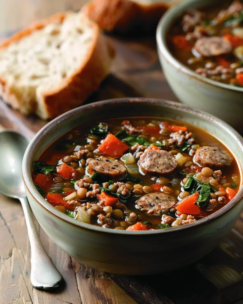 Sausage Lentil Soup