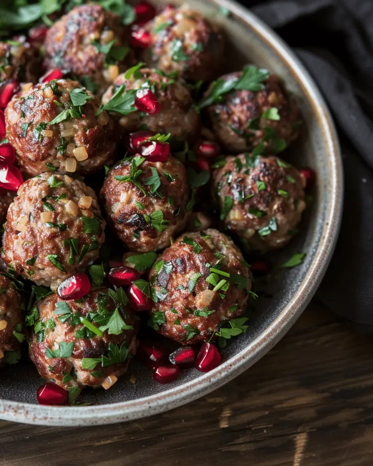 Pomegranate Meatball Appetizers